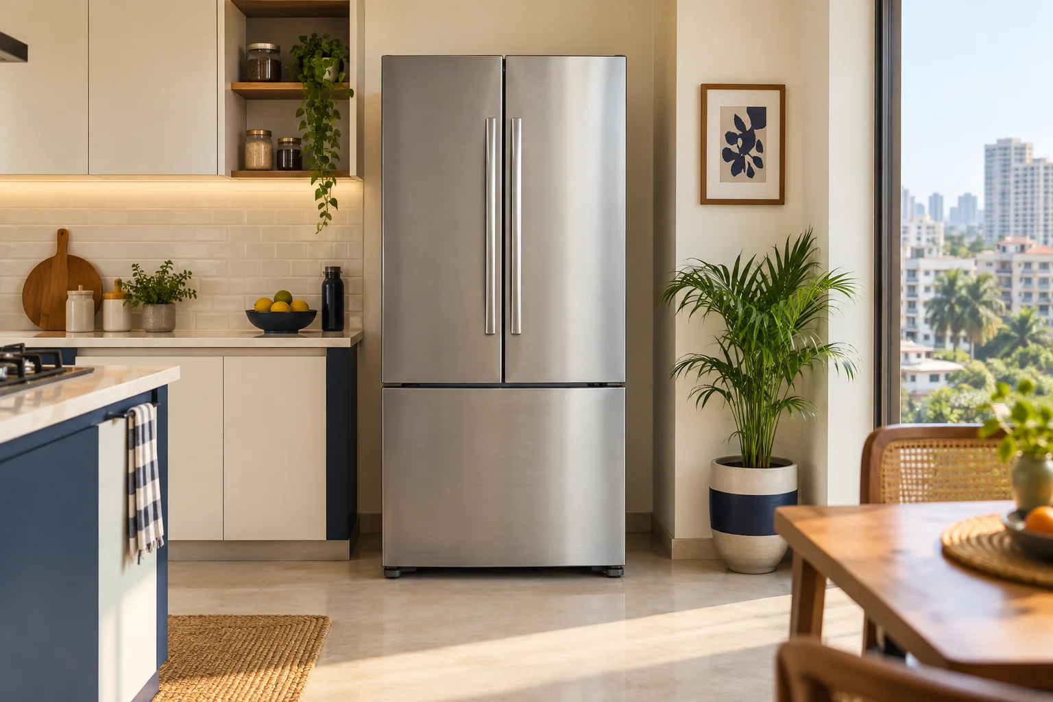 Refrigerator in a home setting — illustrative image